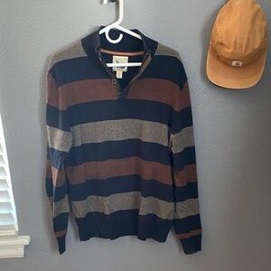 Refectory stripe pullover sweater